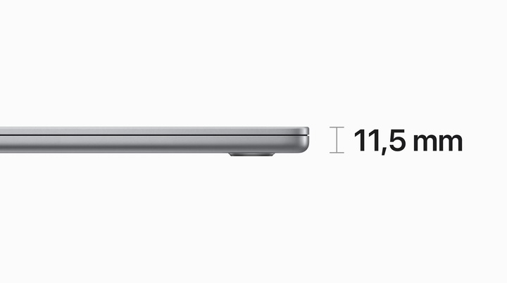 Actual product image Apple MacBook Air – 2023 (15", M2, 16 GB, 1000 GB, DE)