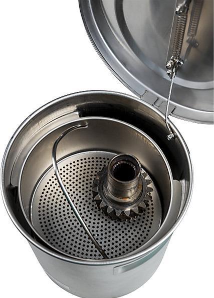 Actual product image Denios Small parts cleaner, capacity 8 l, stainless steel, with lid. (26.40 cm, 20.20 cm)