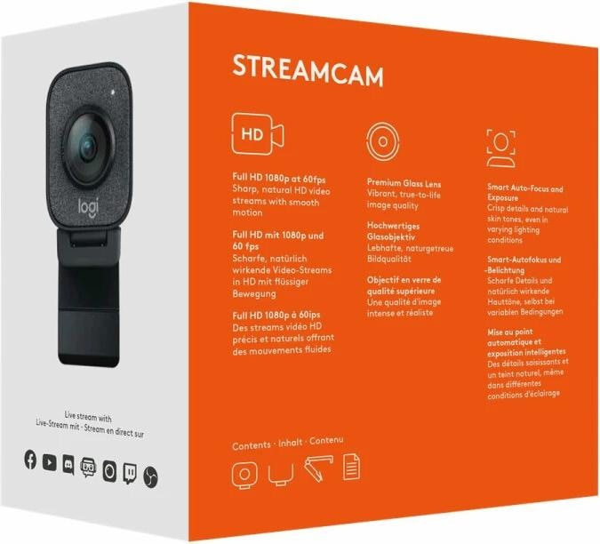 Produktbild Logitech StreamCam (2 Mpx)