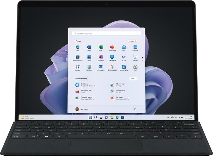 Actual product image Microsoft Surface Pro 9 for business (13", Intel Core i5-1245U, 8 GB, 512 GB, Without keyboard layout)