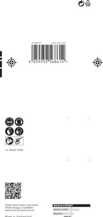 Image du produit Bosch Professional Zubehör EXPERT M480 Jeu de filets abrasifs, 80 x 133 mm, 10 pièces (120, 180, 80)