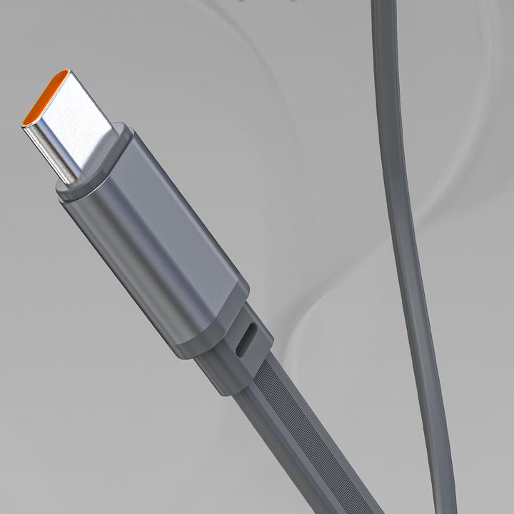 Produktbild Dudao K31 Pro 45W 20000mAh Powerbank mit integriertem einziehbarem USB-C-Kabel - Grau (20000 mAh, 45 W, 74 Wh)