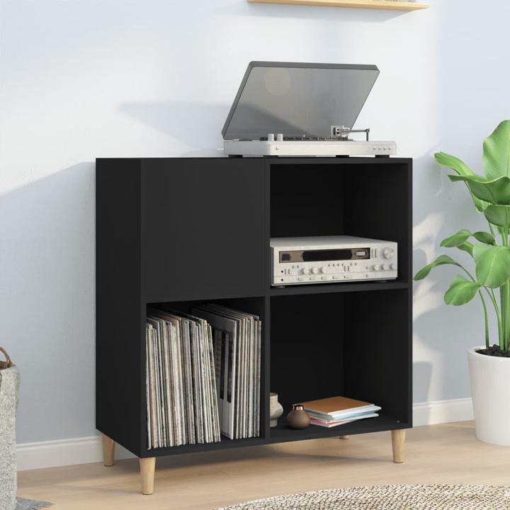 VidaXL Plattenschrank Schwarz 84,5x38x89 cm Holzwerkstoff