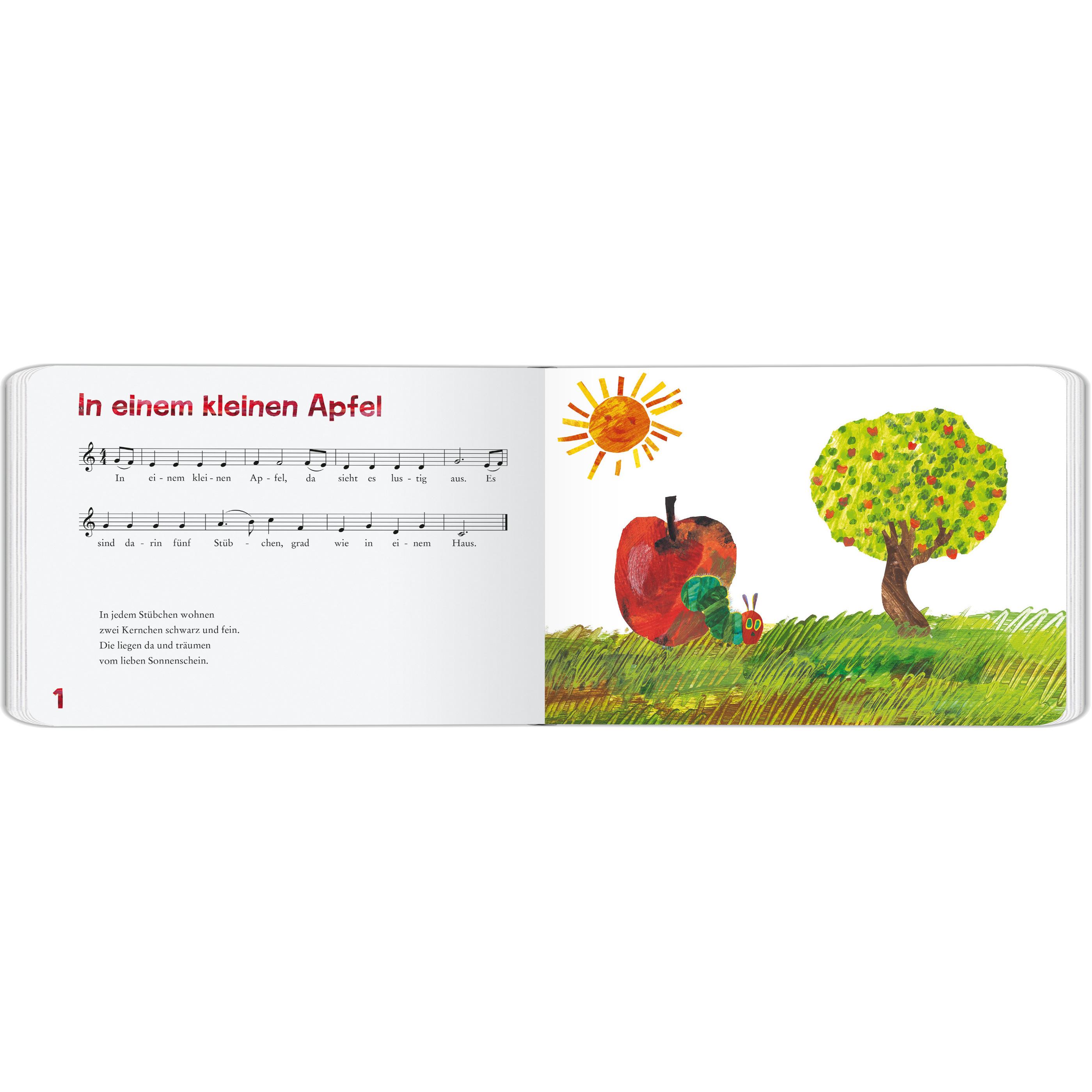 Thumbnail - Die kleine Raupe Nimmersatt - Mein Liederbuch, Kinderbücher von Eric Carle