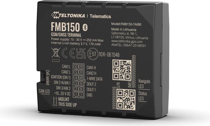 Image du produit Teltonika Telematics FMB150 Support CAN
