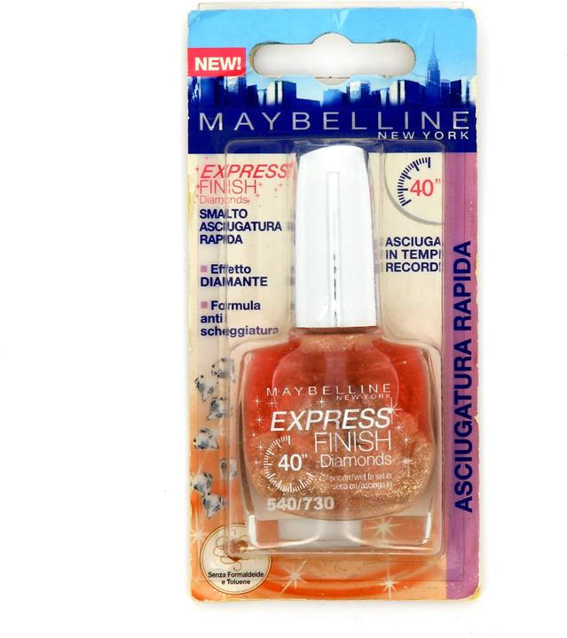 Actual product image Maybelline New York Maybelline Express Finish 40 Seconds Diamonds Nail Polish Number 540730 - 10 Ml