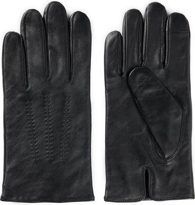 Actual product image BOSS Leather Gloves with Wool Blend Lining (10)