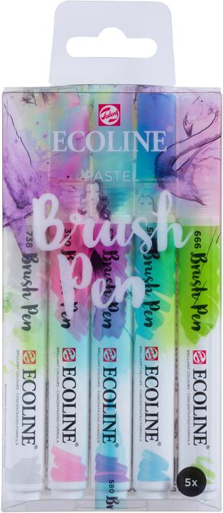 Image du produit Talens Pastel Ecoline Brushpen (Multicolore, 5 x)