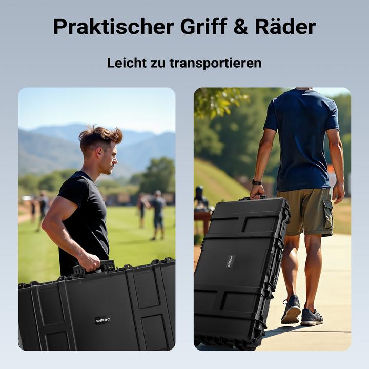 Produktbild Wiltec Waffenkoffer 101,8x50,3x19cm Langwaffenkoffer Gewehrkoffer Koffer Gewehr