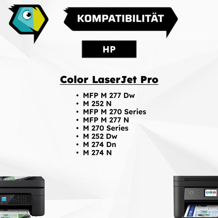 Image du produit Inkadoo toner compatible de remplacement HP CF400X / 201X compatible avec HP Color LaserJet Pro M 252 Color (CF)