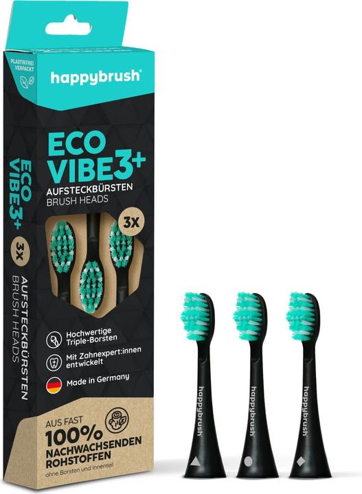 happybrush Testina per spazzolino Eco Vibe (3 x)