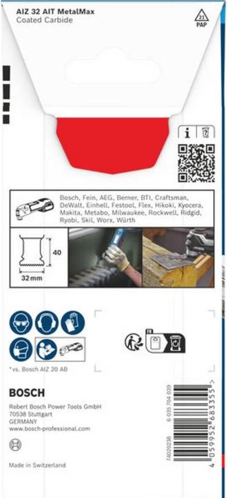 Actual product image Bosch Professional Zubehör EXPERT AIZ 32 AIT Tauchsägeblatt für Multifunktionswerkzeuge