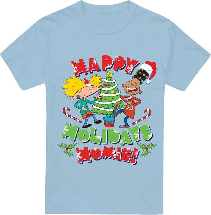 Produktbild Hey Arnold! Happy Holidays Homie! TShirt weihnachtliches Design (S)