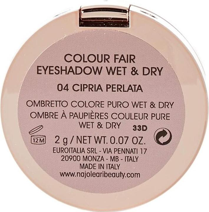Immagine prodotto Naj Oleari Colour Fair Eyeshadow Wet&Dry 04 Cipria perlata 2g (04)