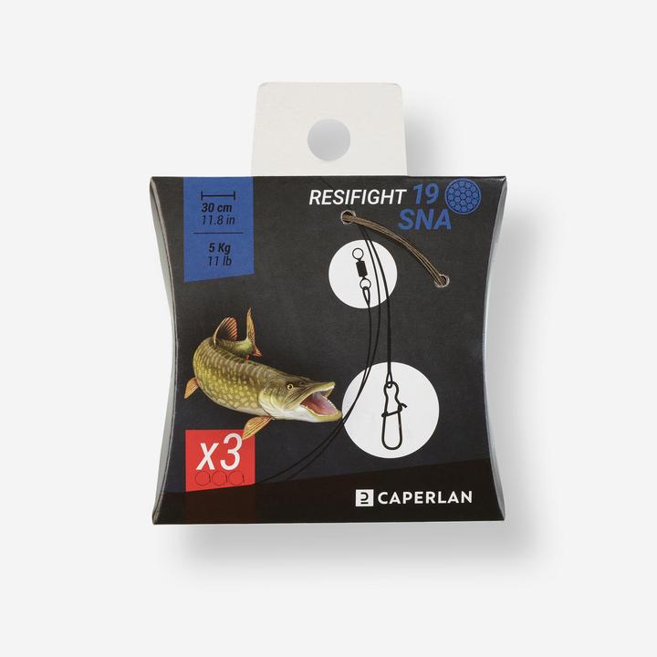 Image du produit Caperlan Bas de ligne acier carnassier 3 pcs