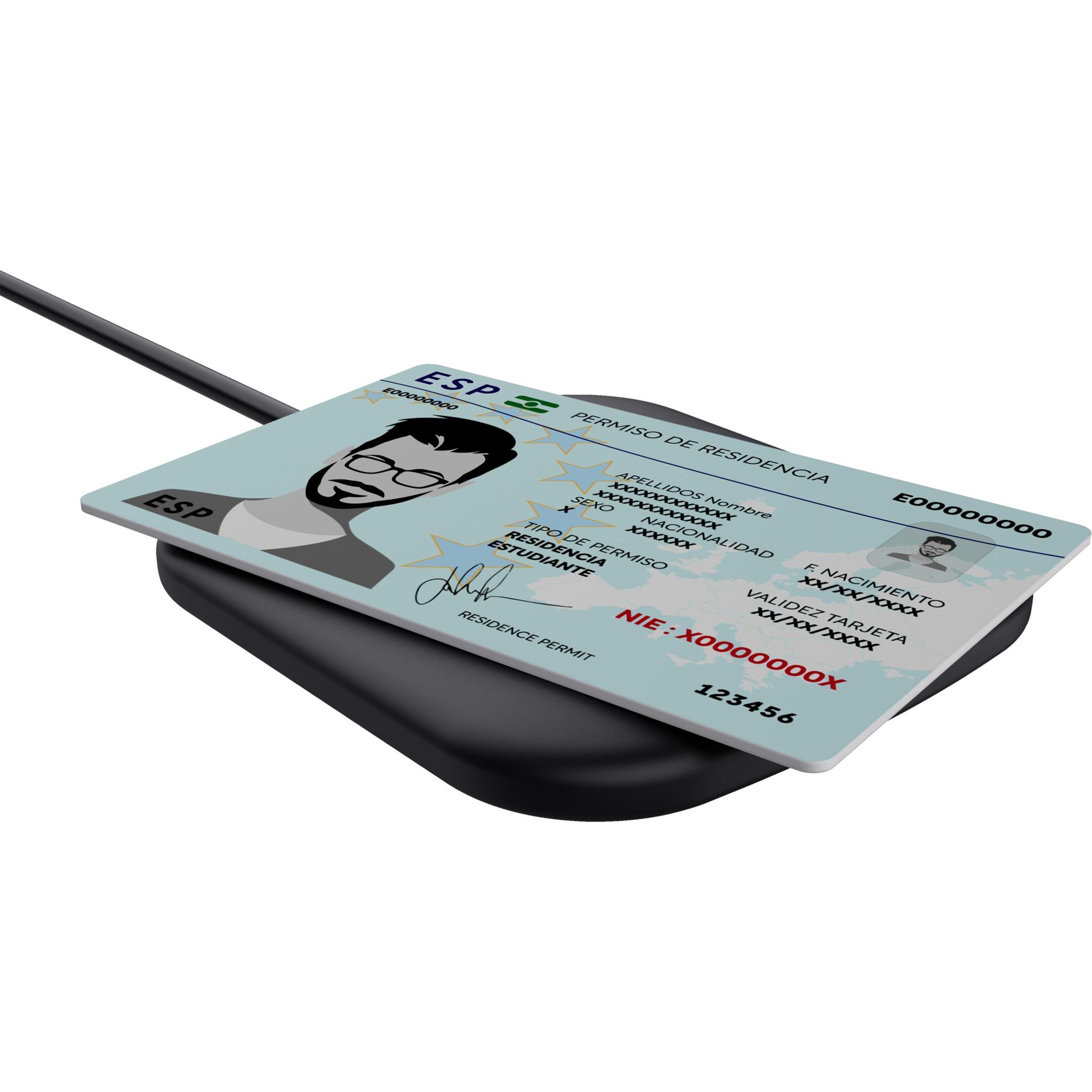 Thumbnail - Trust Ceto Contactless Smartcard (USB 2.0), Speicherkartenlesegerät, Schwarz