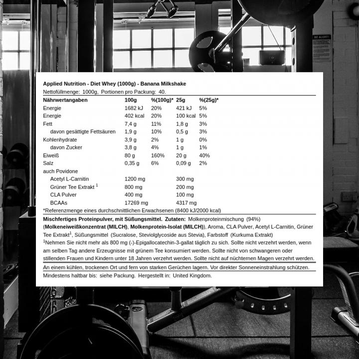 Immagine prodotto Applied Nutririon Siero di latte Iso 1kg Applied Nutrition (Banana, 1 x, 1000 g)