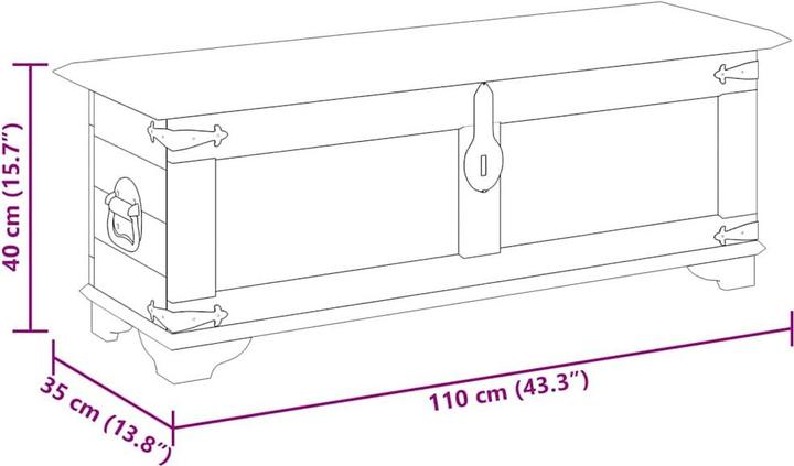 Produktbild vidaXL Truhe (35 cm, 1x)