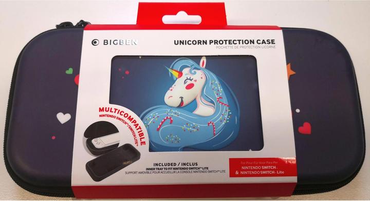 Actual product image Bigben Travel Case Unicorn 3D Design (Switch)