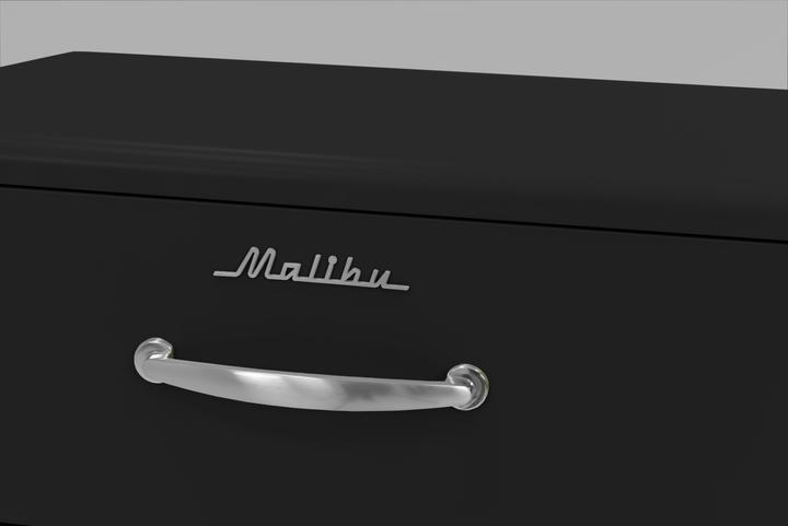 Actual product image tenzo Malibu chest of drawers metal/wood 60x41x111 cm (60 x 41 x 111 cm)