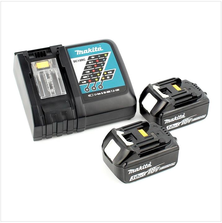 Actual product image Makita DGA 506 RFJ Battery angle grinder 18 V 125 mm Brushless + 2x battery 3.0 Ah + charger + Makpac (125 mm)