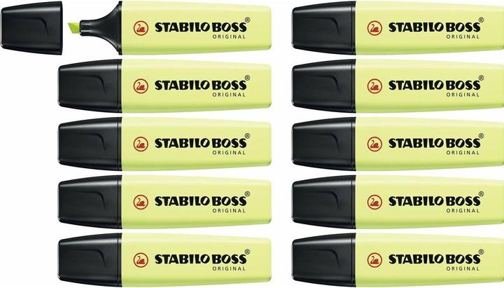 Image du produit STABILO Highlighter Boss Original (Jaune-vert, 5 mm, 10 x)