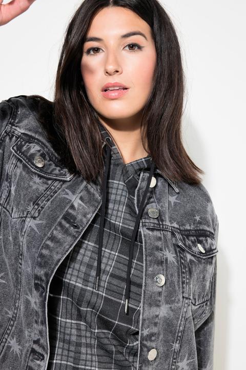 Actual product image Studio Untold Star Print Denim Jacket (46, 48)