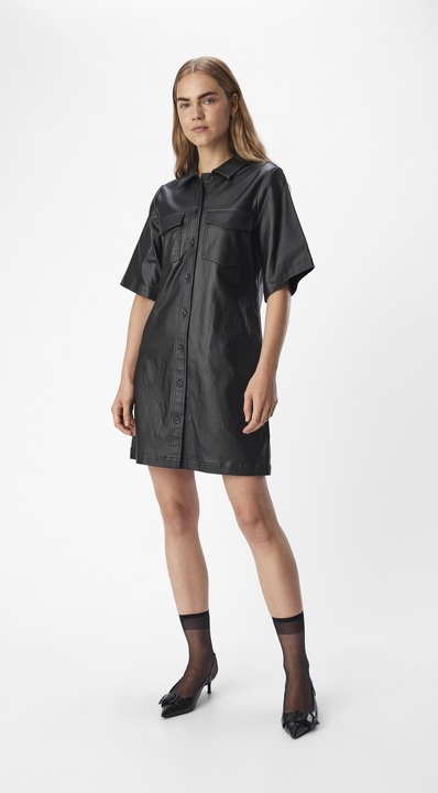 Produktbild Object Beschichtetes Blusenkleid (36)