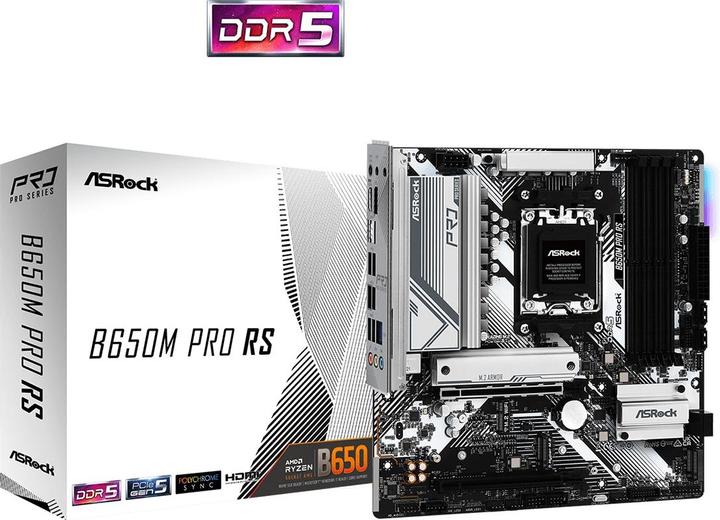 Immagine prodotto AsRock B650M PRO RS AM5 al dettaglio (AM5, AMD B650, mATX)