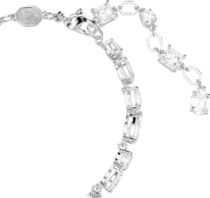 Immagine prodotto Swarovski Mesmera Armband Verschiedene Schliffe Weiss Rhodiniert (20.50 cm, Metallo Swarovski)