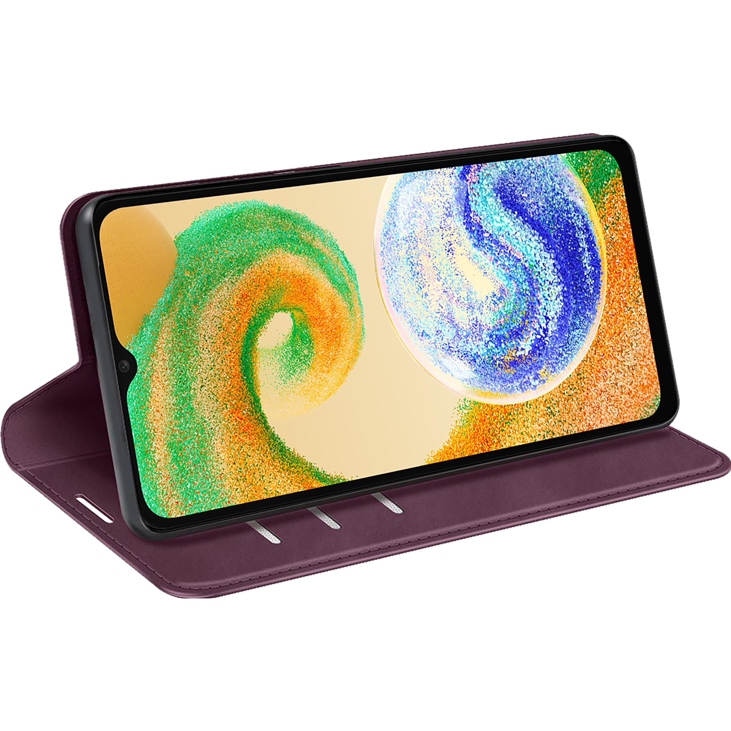 Thumbnail - Cazy Book Case Kompatibel mit Samsung Galaxy A04s - Hülle klappbar Magnetisch Kunstleder - Lila (Samsung Galaxy A04S), S...