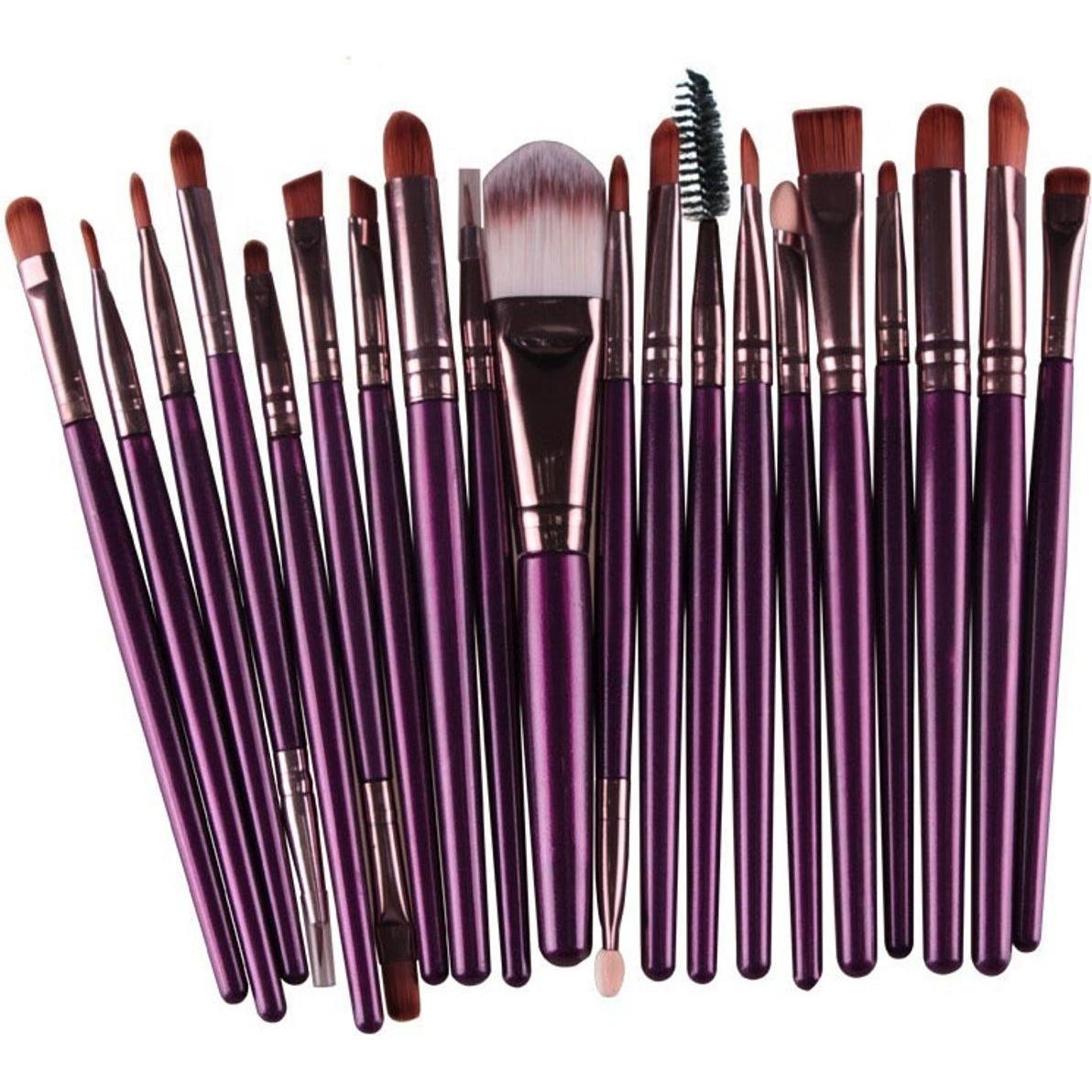König Design, Schminkpinsel, Pinselset Makeup Professionelles 20 Stk. Make Up Pinsel Set Kosmetikpinsel Neu (Set)