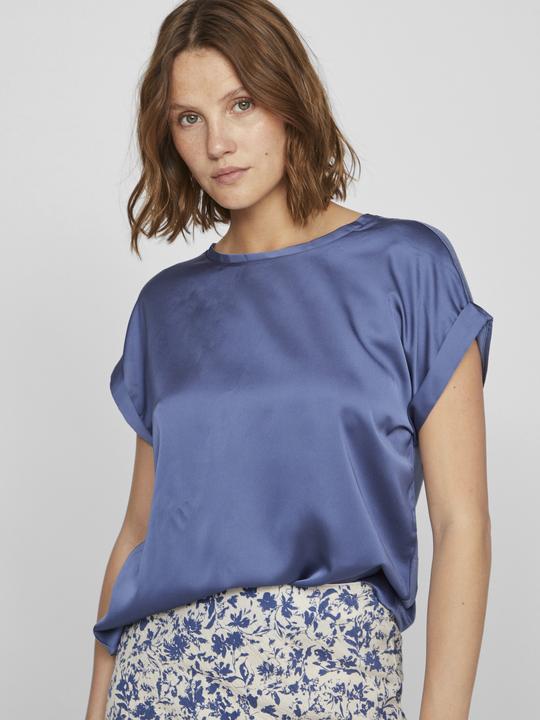 Actual product image Vila Round neckline top with short sleeves (44)