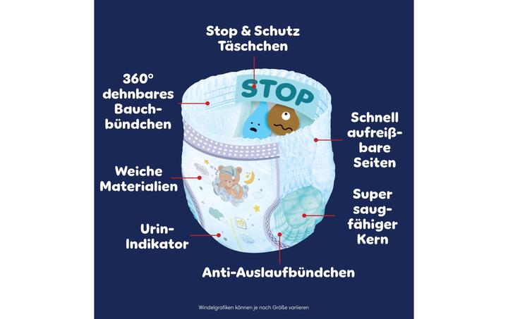 Actual product image Pampers Baby-Dry Night Pants (Size 6, Monthly box, 138 pcs.)