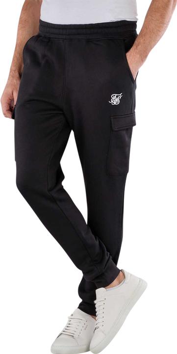 Actual product image Siksilk Sweatpants Black Essential Cargo Jogger (XL)