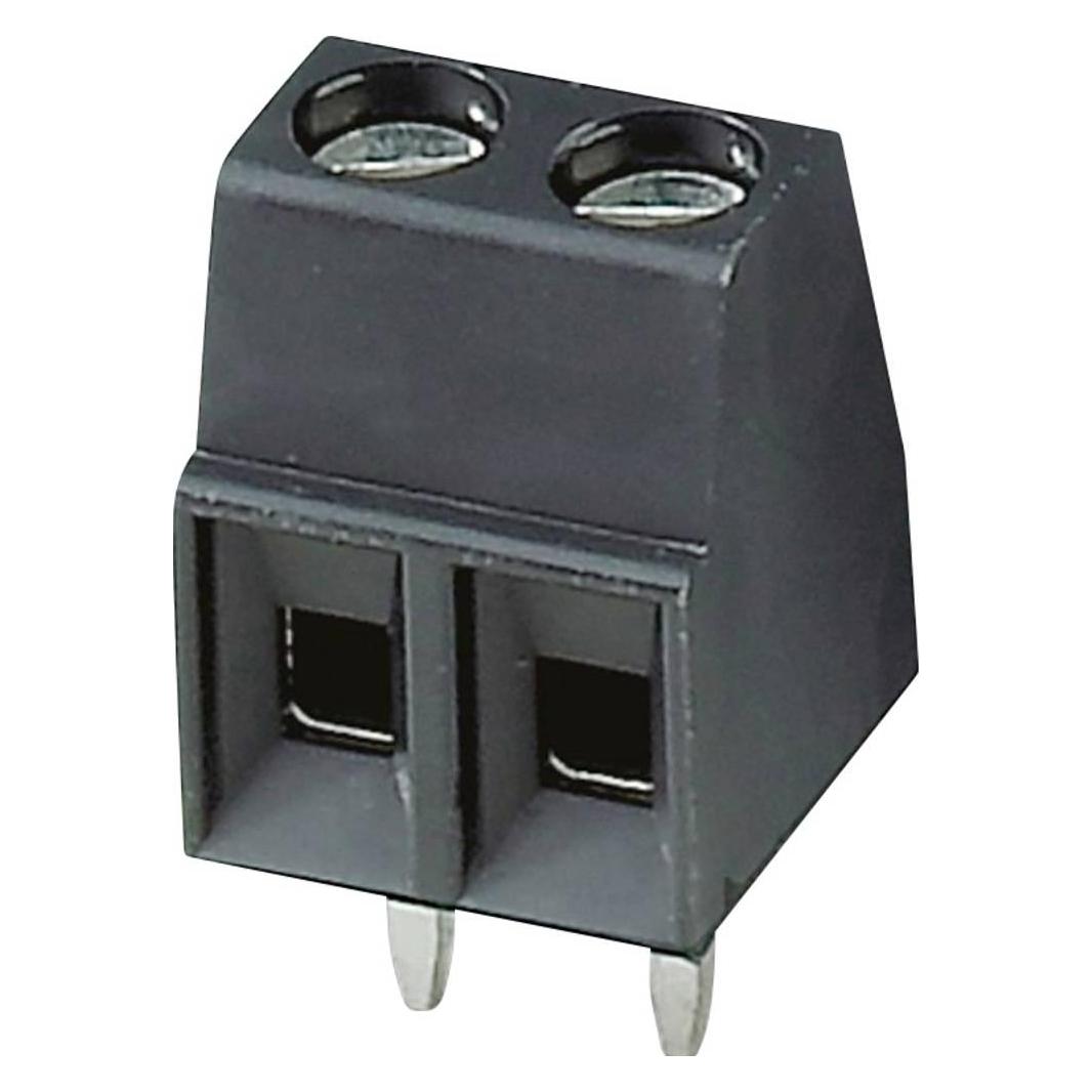 Phoenix Contact MKDS 1/ 2-3,5 HT BK Schroefklemmenblok 1,50 mm² Aantal polen 2 50 stuks., Kabels + Stekkers, Zwart