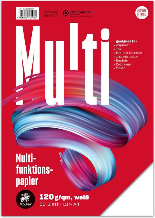 Actual product image Staufen Multifunctional paper 7X PLUS (120 g/m², A4)