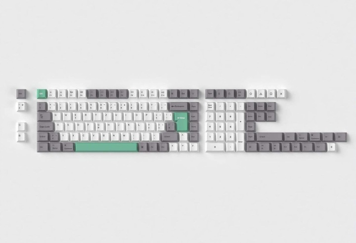 White, Grey, Mint