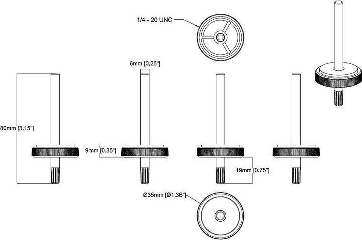 Actual product image Axis Thread ceiling mount T91A13