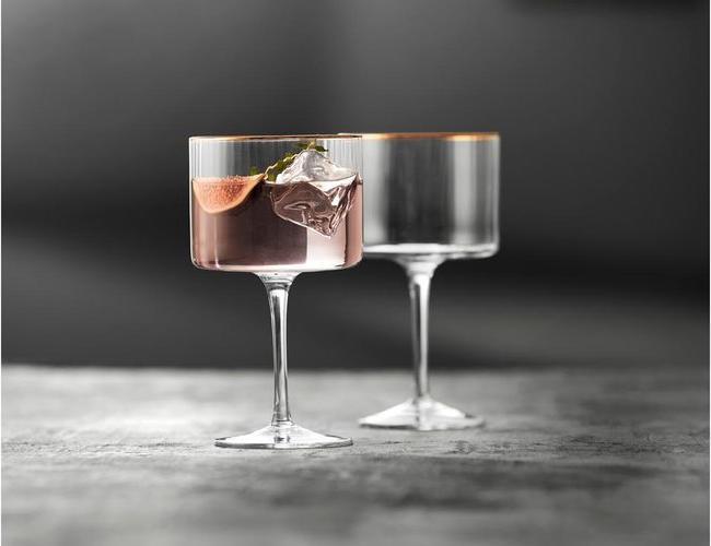 Produktbild Lyngby 32 cl - Glas - Klar m. guldkant (4.50 dl, 4 x)