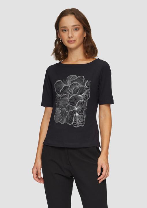 Produktbild s.Oliver Jerseyshirt mit glänzendem Frontprint (36)