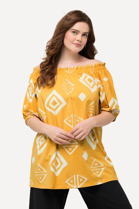 Produktbild Ulla Popken T-Shirt, Carmen-Ausschnitt, Halbarm (50, 52)