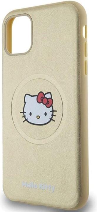 Produktbild Hello Kitty HKHMN61PGHCKD iPhone 11 / Xr 6.1" złoty/gold hardcase Leather Kitty Head MagSafe (Apple iPhone 11)