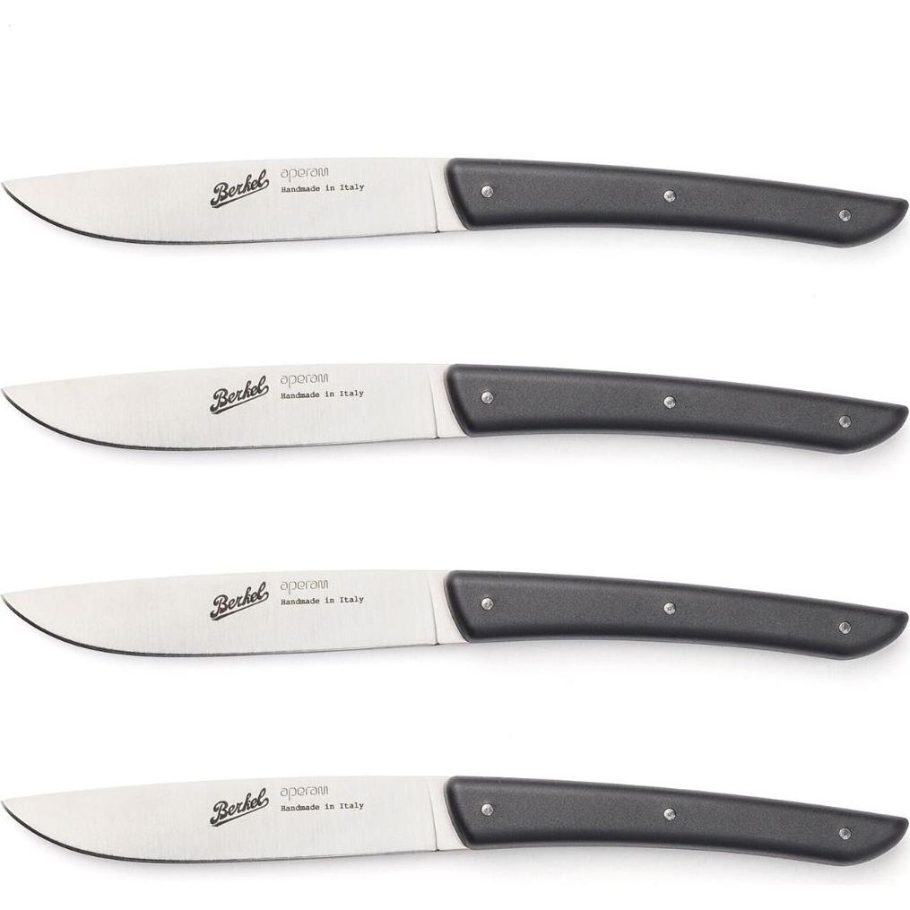 Berkel Steakmesser-Set 4-tlg., Besteck, Schwarz