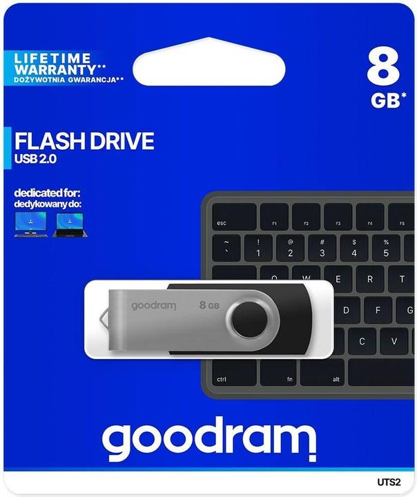 Produktbild Goodram TWISTER USB-Flash-Laufwerk (8 GB, USB-A)