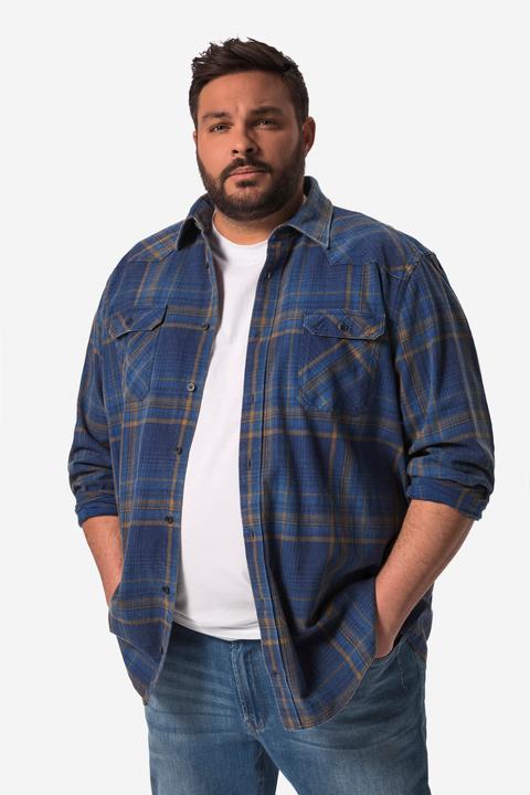 Image du produit John F. Gee Chemise à carreaux à manches longues, coupe Modern Fit et col kent - jusqu'au 8 XL (L)