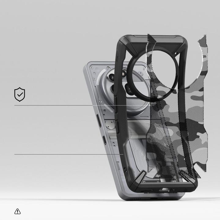 Image du produit Ringke Fusion X Case for Nothing Phone 3A Pro - Clear Grey (Nothing Phone (3a) Pro)