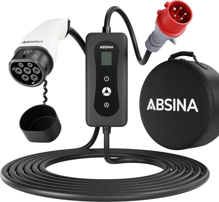 Actual product image Absina Mobile wallbox 11kW, type 2 and CCS, 480V CEE (Type 2, 11 kW, CEE 16)