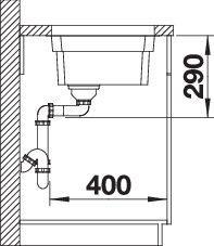 Produktbild Blanco Etagon 500-U (Unterbauspüle, 44 cm, 54 cm)