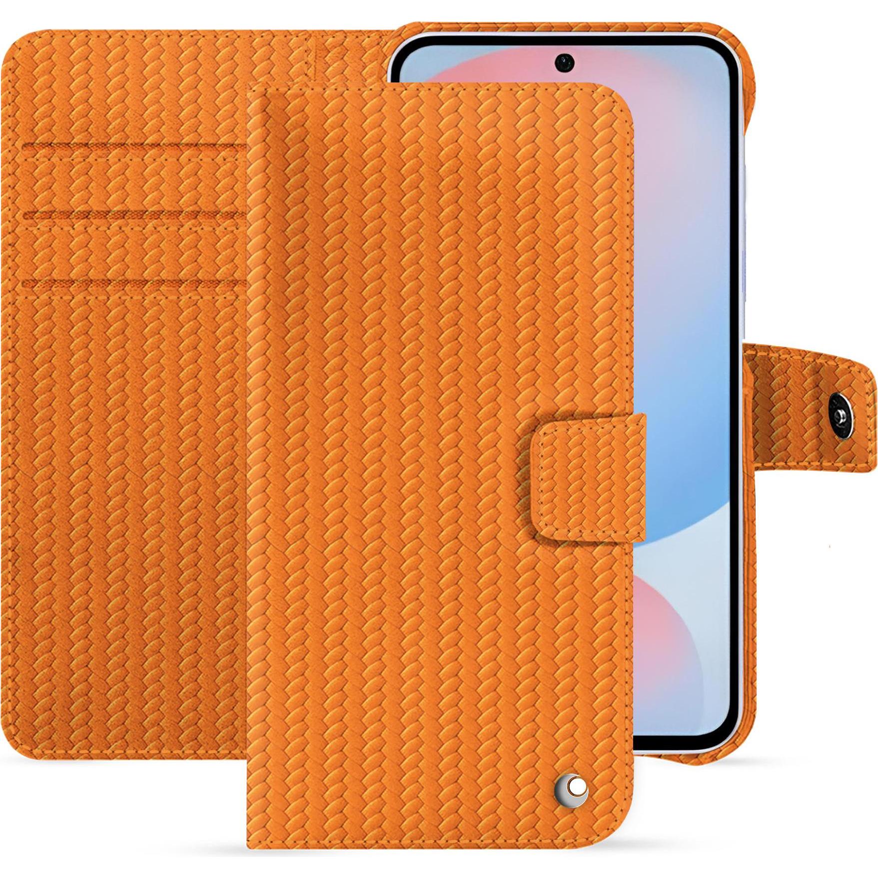 Noreve Lederschutzhülle Samsung Galaxy A56 (Samsung Galaxy A56), Smartphone Hülle, Orange
